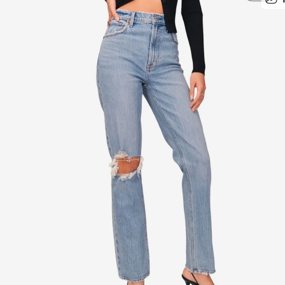 Abercrombie & Fitch The 90s Straight Ultra High Rise - 28/6R